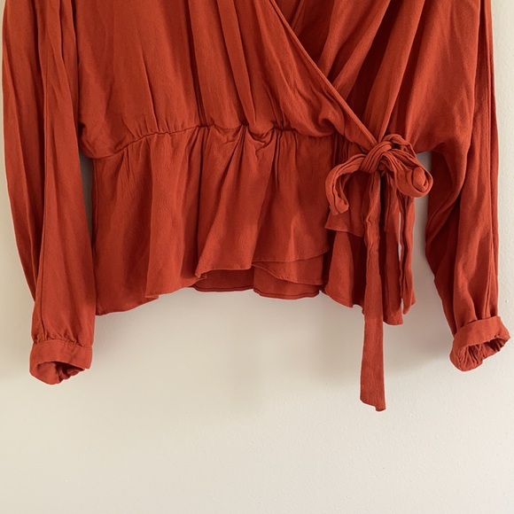 Beautiful Rust Orange Blouse! - Picture 5 of 9